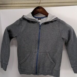 Tea Collection‎ Zip-Up Gray Hooded Sweatshirt